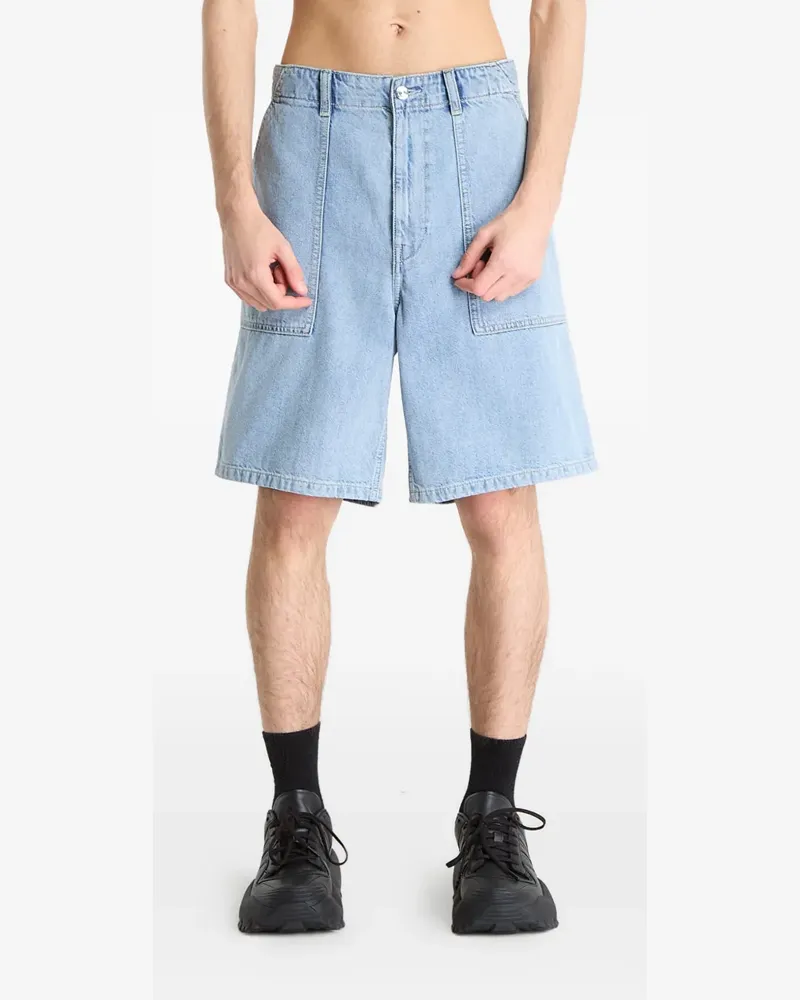 Calvin Klein belt-loop denim shorts - Blau Blau