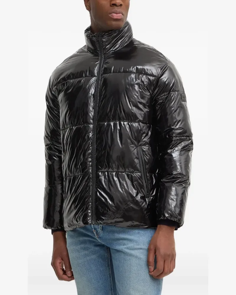 Karl Lagerfeld zip puffer jacket - Schwarz Schwarz