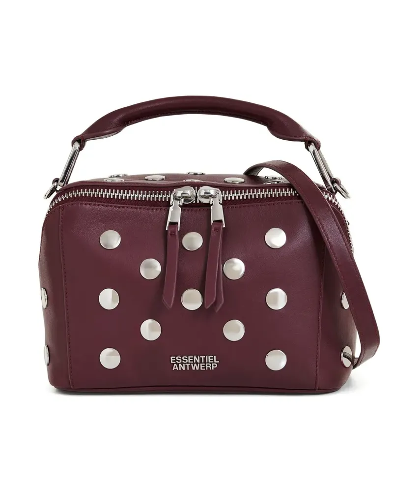Essentiel Imona Schultertasche mit Nieten - Rot Rot