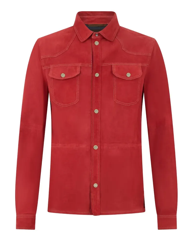 MOORER flap-pocket overshirt - Rot Rot