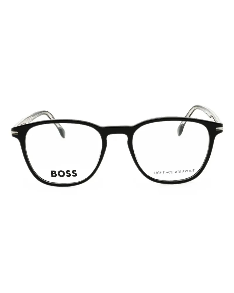 HUGO BOSS square-frame glasses - Schwarz Schwarz
