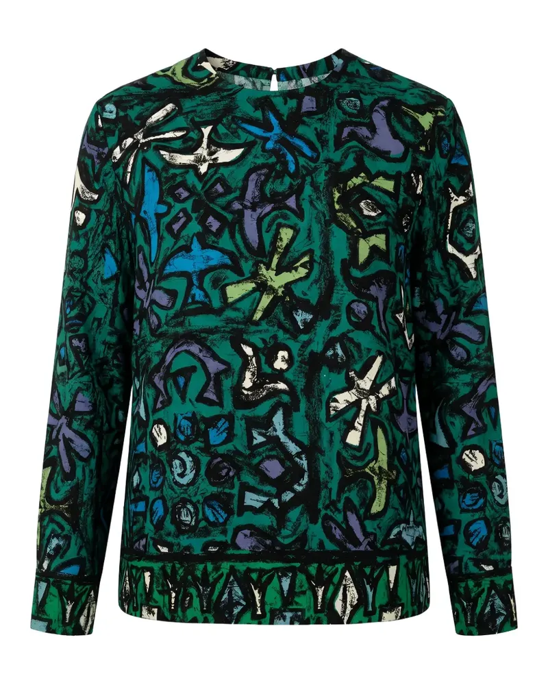 Valentino Garavani Oberteil mit abstraktem Print - Grün Grün