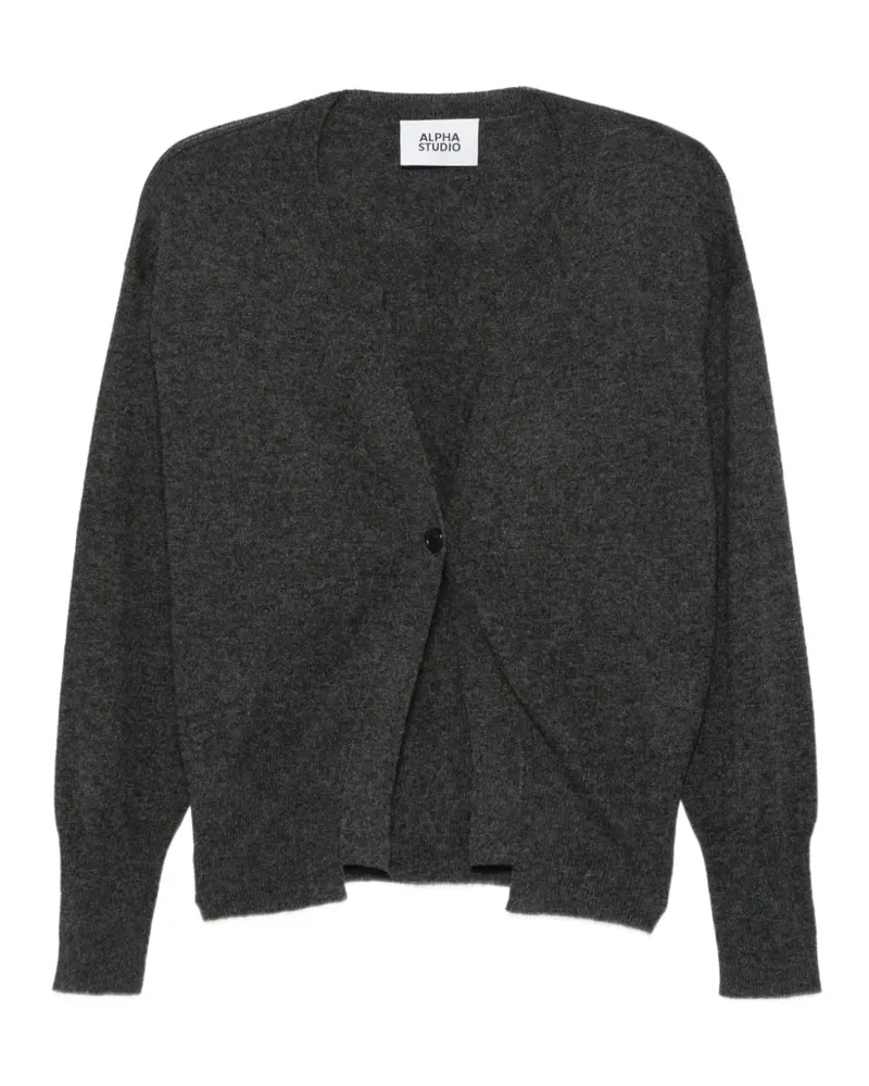 Alpha Studio Cardigan mit langen Ärmeln - Grau Grau