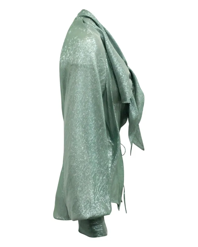 Petar Petrov draped knot blouse - Blau Blau