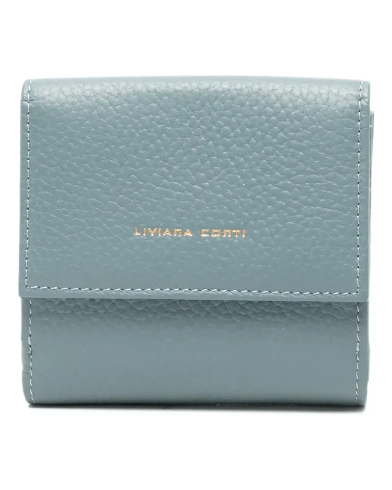 Liviana Conti logo-detail wallet - Blau Blau
