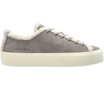 Sneakers aus Wildleder mit Shearling - Grau