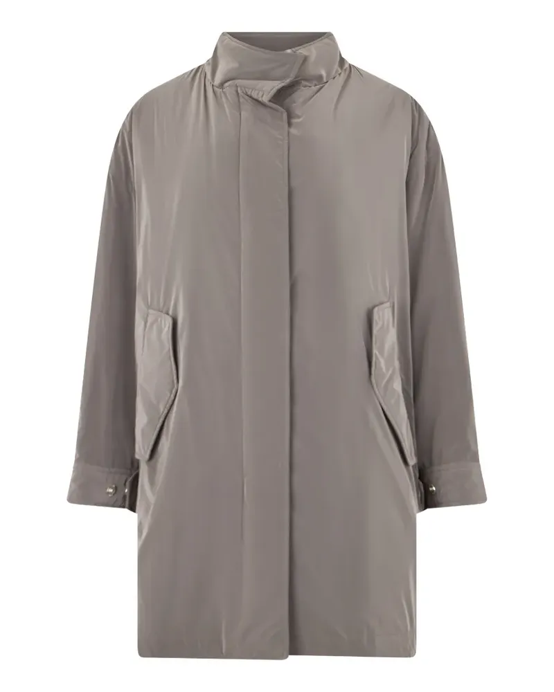 MOORER Keira-Os concealed-fastening raincoat - Grau Grau