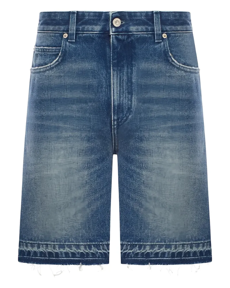 Loewe fringed shorts - Blau Blau