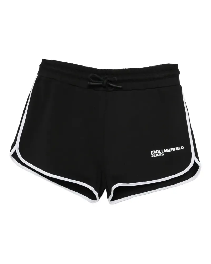 Karl Lagerfeld logo-print shorts - Schwarz Schwarz