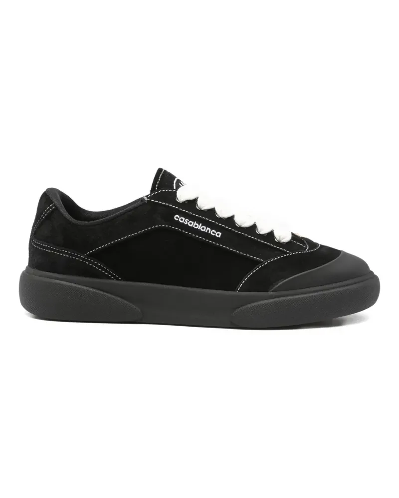 Casablanca Paris Del Mar contrast stitch sneakers - Schwarz Schwarz