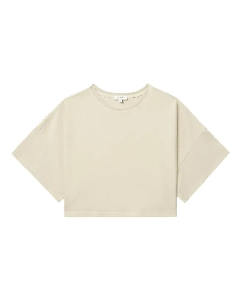 AGOLDE Klassisches Cropped-T-Shirt - Nude Nude