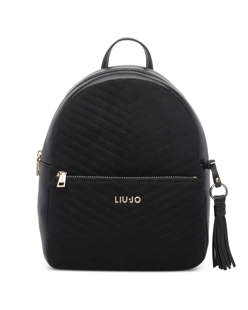 Liu Jo Rucksack mit Chevron-Steppung - Schwarz Schwarz