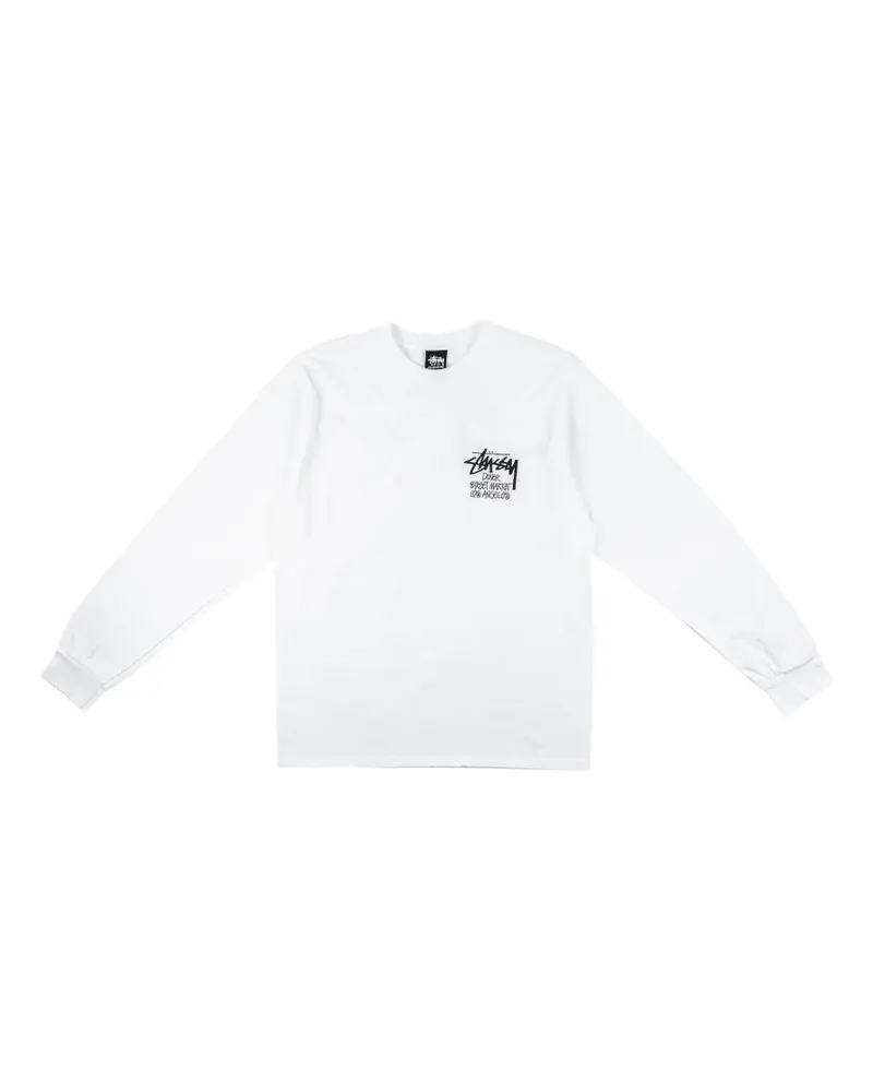 Stüssy x Dover Street Market Los Angeles Langarmshirt - Weiß Weiß