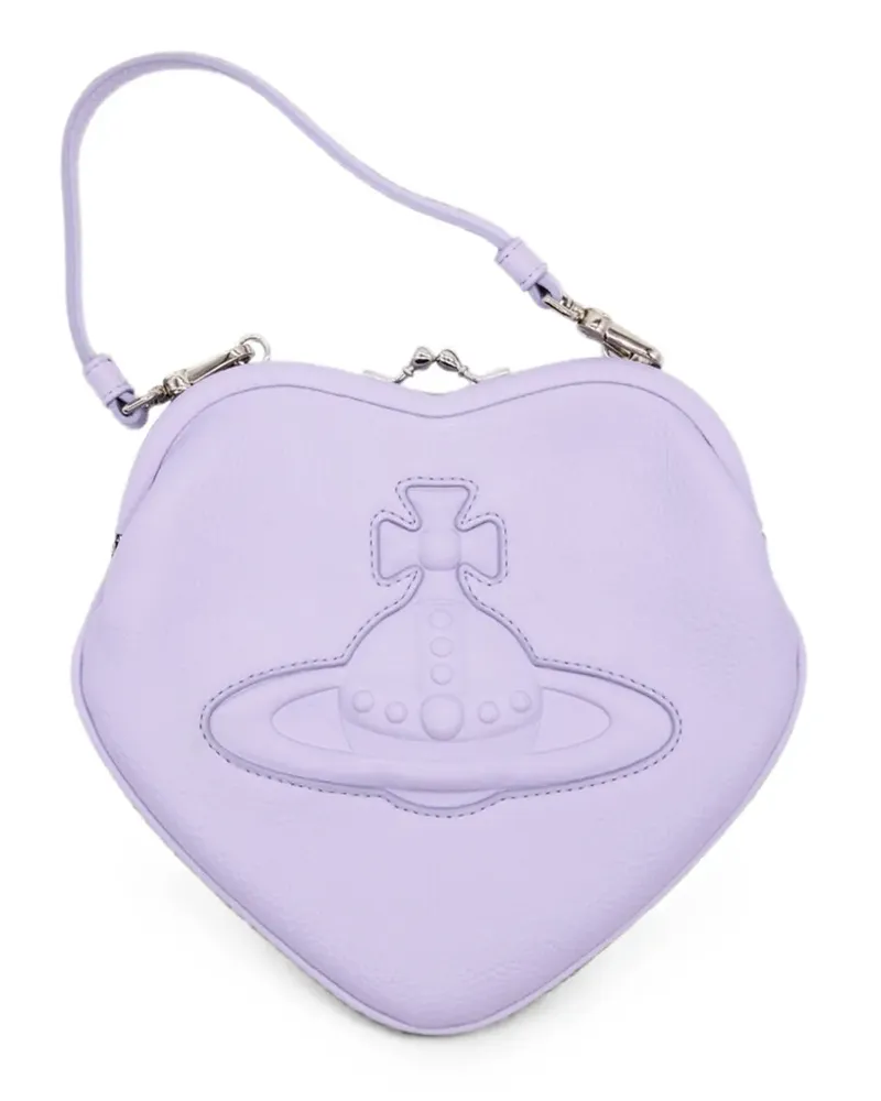 Vivienne Westwood Belle Heart Mini-Tasche mit Prägung - Violett Violett