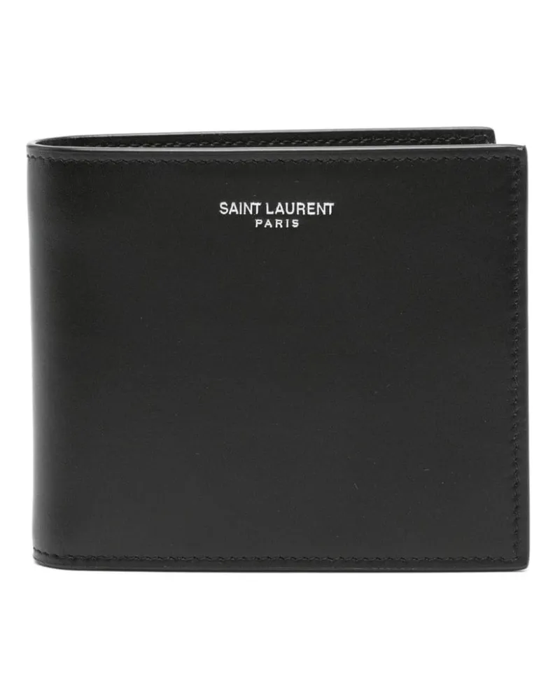 Saint Laurent East/West Portemonnaie Schwarz