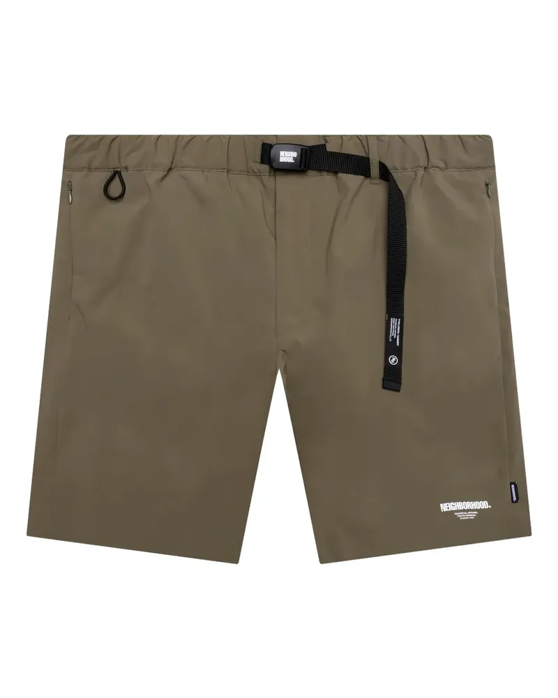 Neighborhood Shorts mit Gürtel - Grün Grün
