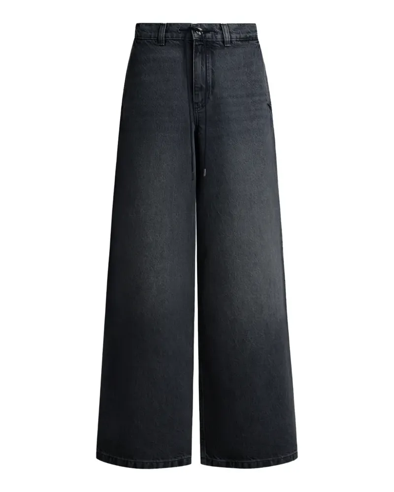 12 STOREEZ Weite 433 Jeans mit Gürtelschlaufen - Grau Grau