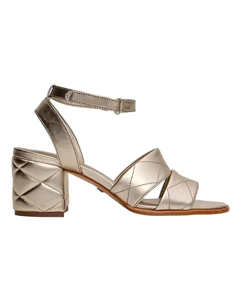CARRANO quilted touch-strap sandals - Gold Gold