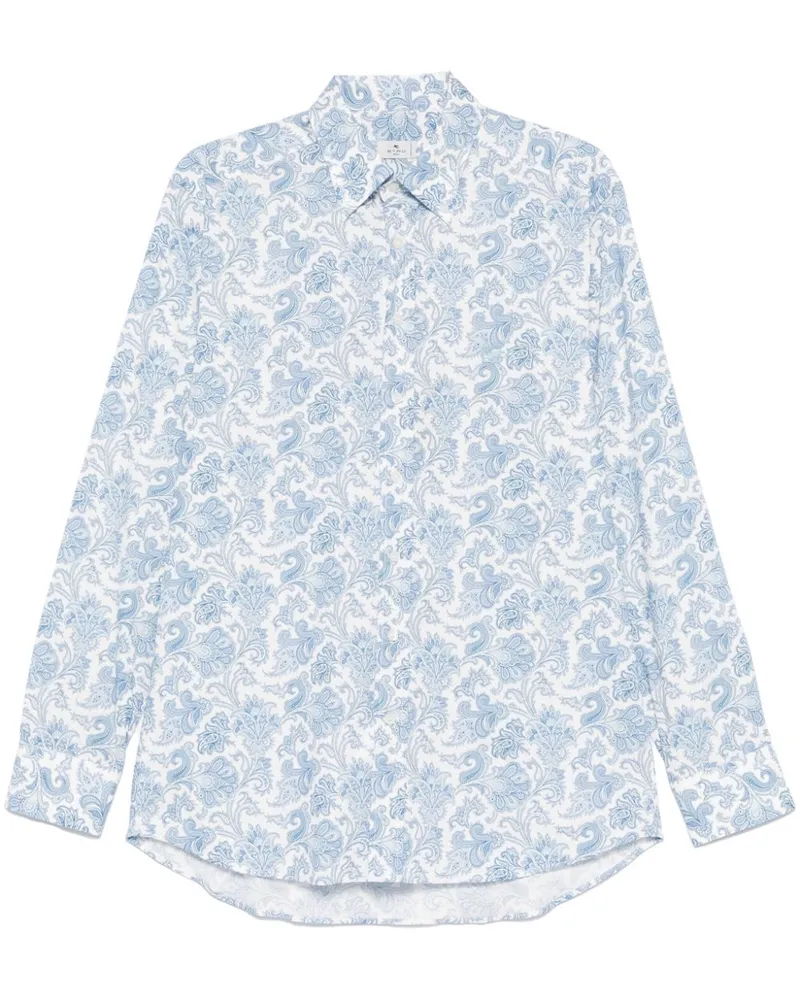 Etro Hemd mit Paisleymuster Blau