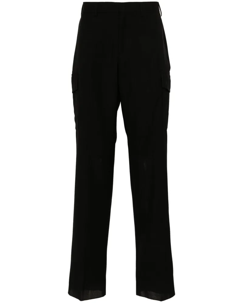 LARDINI Halbhohe Cargohose - Schwarz Schwarz
