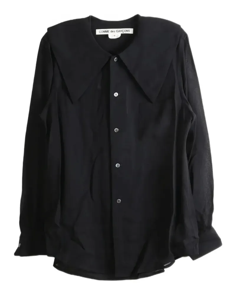 Comme des Garçons Hemd mit Oversized-Kragen - Schwarz Schwarz