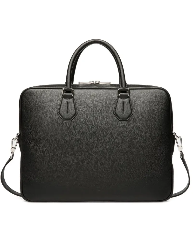 Bally Aktentasche aus strukturiertem Leder - Schwarz Schwarz