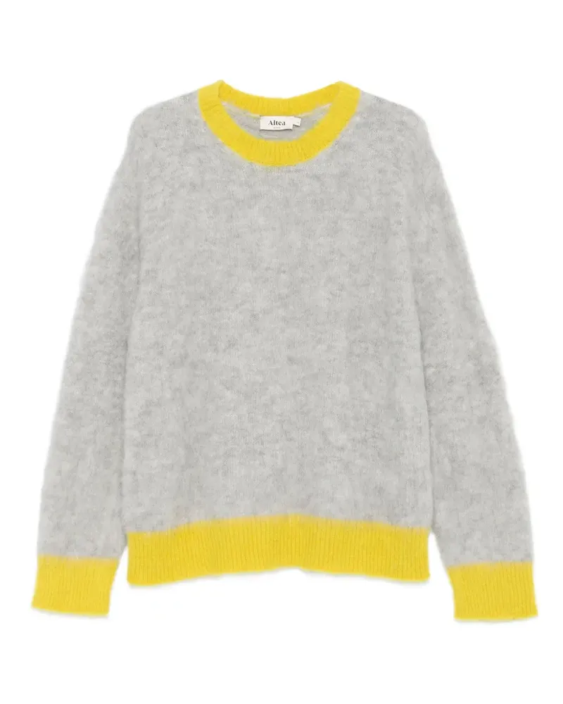 Altea Pullover mit gebürsteter Struktur - Grau Grau