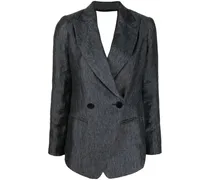 Emporio Armani cowl-back jacket Blau