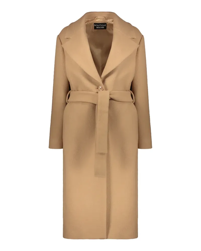 Moschino Mantel mit Gürtel - Nude Nude