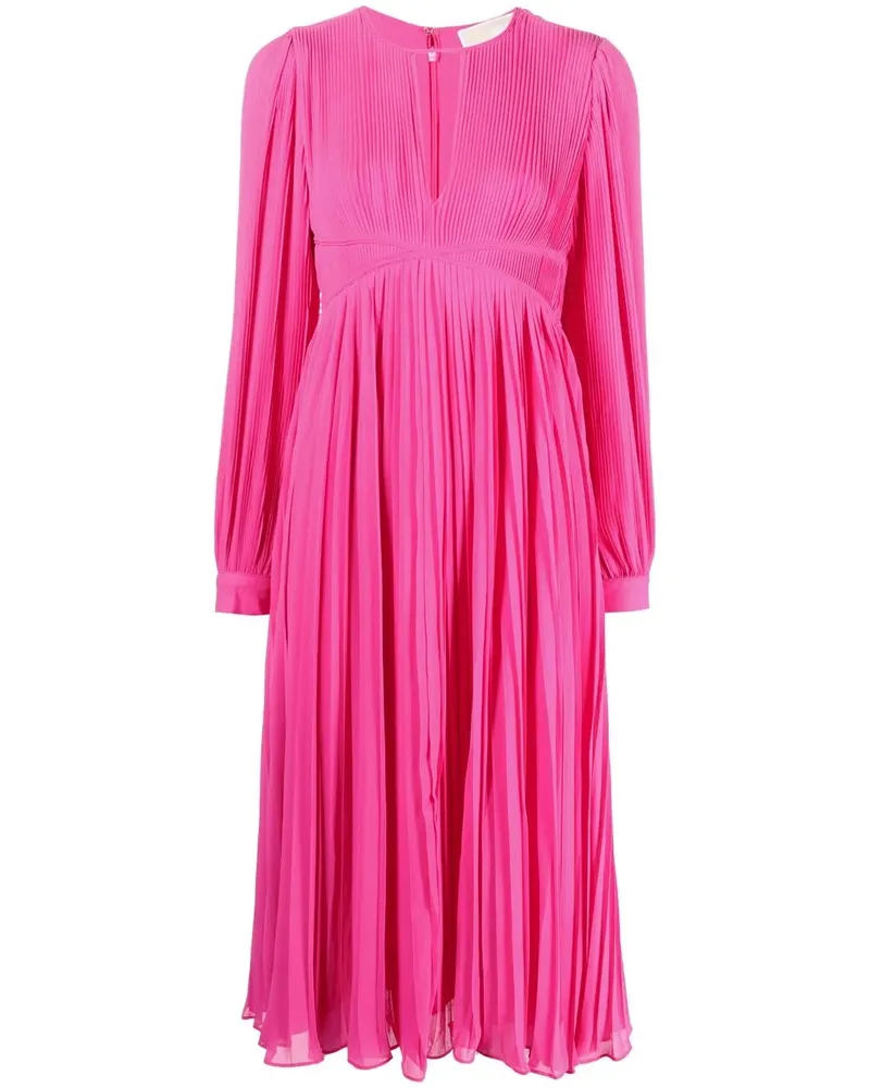 Michael Kors Midikleid mit V-Ausschnitt - Rosa Rosa
