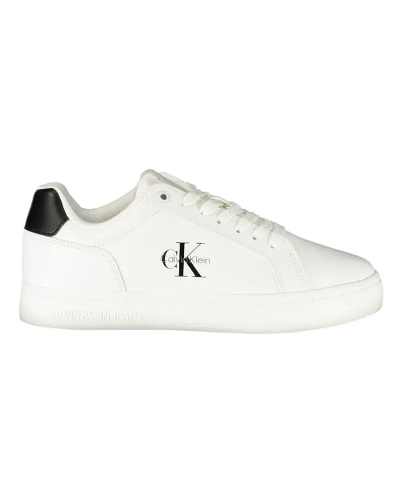 Calvin Klein Sneakers mit Logo-Print - Weiß Weiß
