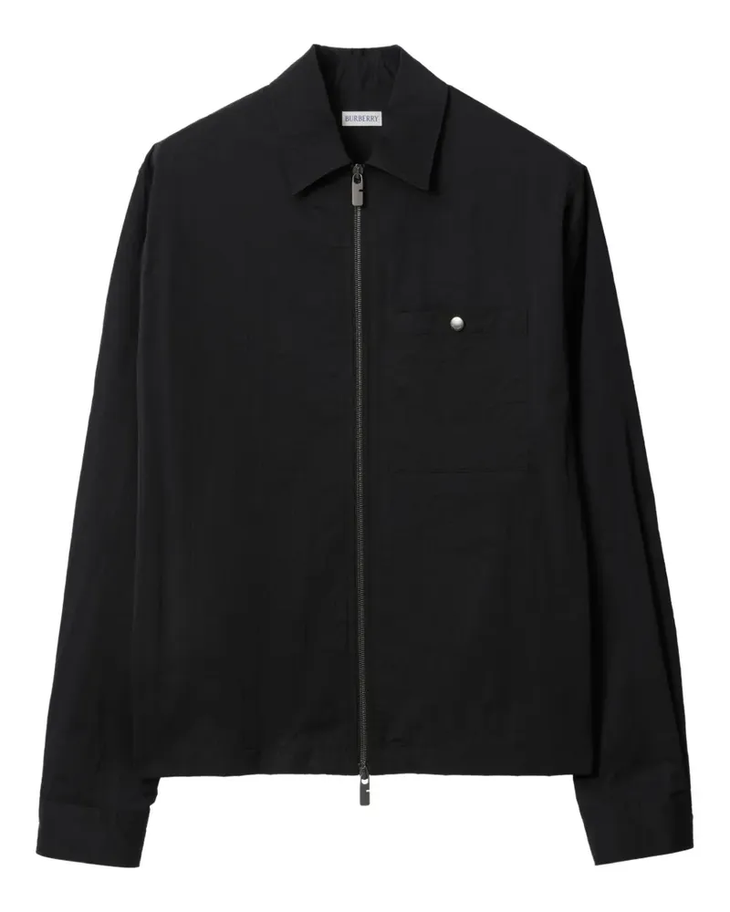 Burberry Hemdjacke mit Reißverschluss - Schwarz Schwarz