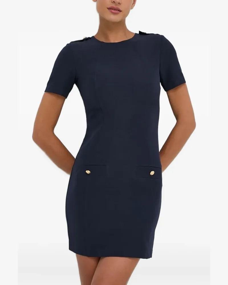 Silvian Heach Kleid mit Knopfdetail - Blau Blau