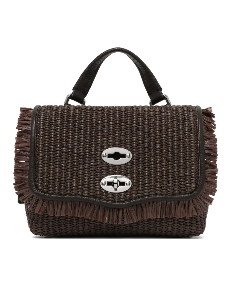 Zanellato Postina fringed croos body bag - Braun Braun
