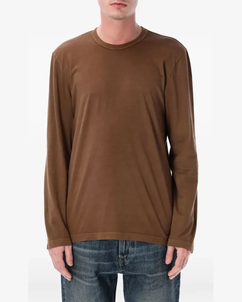 James Perse long-sleeve crewneck T-shirt - Braun Braun