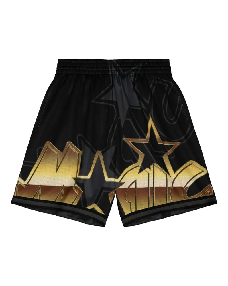 Mitchell & Ness NBA Orlando Magic" Big Face 4.0 Shorts - Schwarz Schwarz