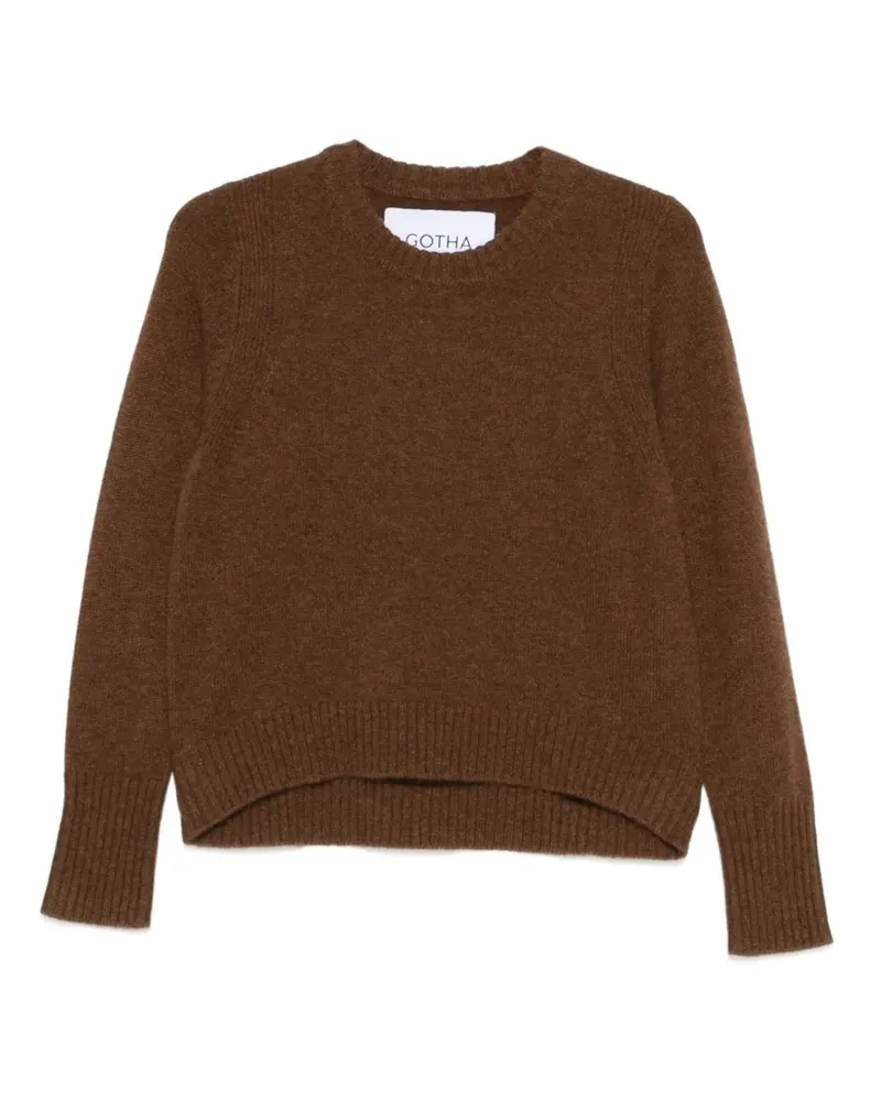 Gotha Pullover mit meliertem Effekt - Braun Braun
