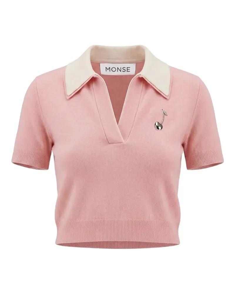 Monse double-collar polo sweater - Rosa Rosa