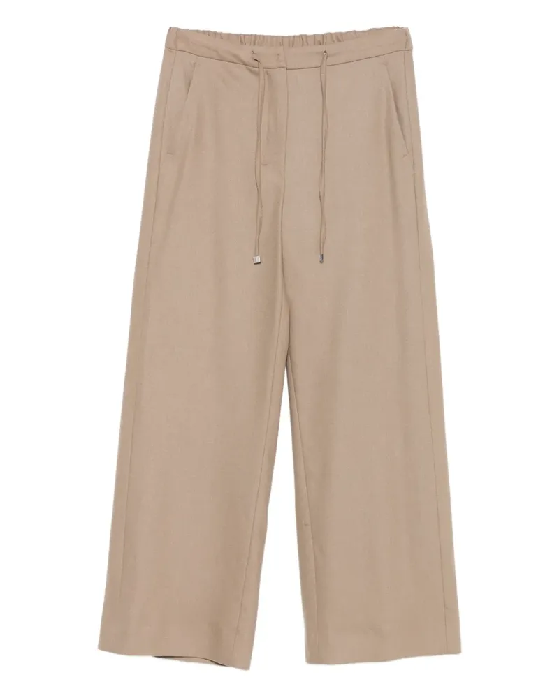 Max Mara Hose mit Kordelzug - Braun Braun