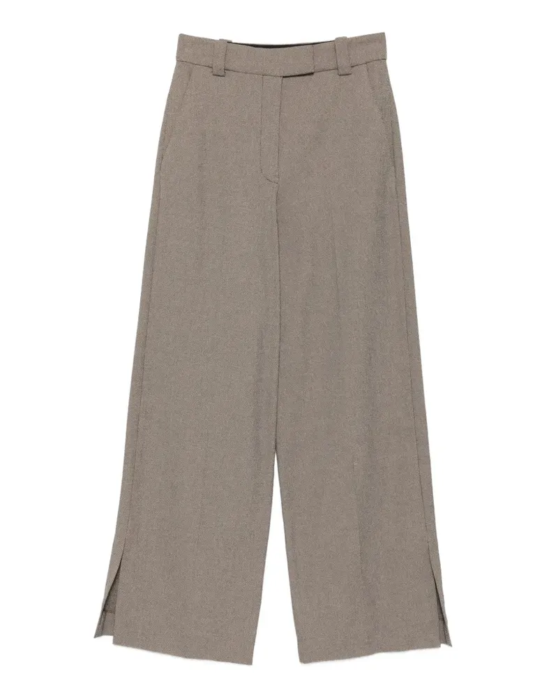 By Malene Birger Cimas side-slit trousers - Braun Braun