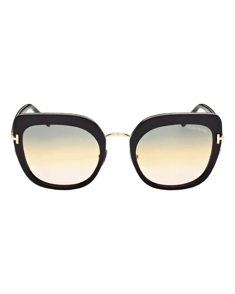 Tom Ford Cat-Eye-Sonnenbrille - Schwarz Schwarz