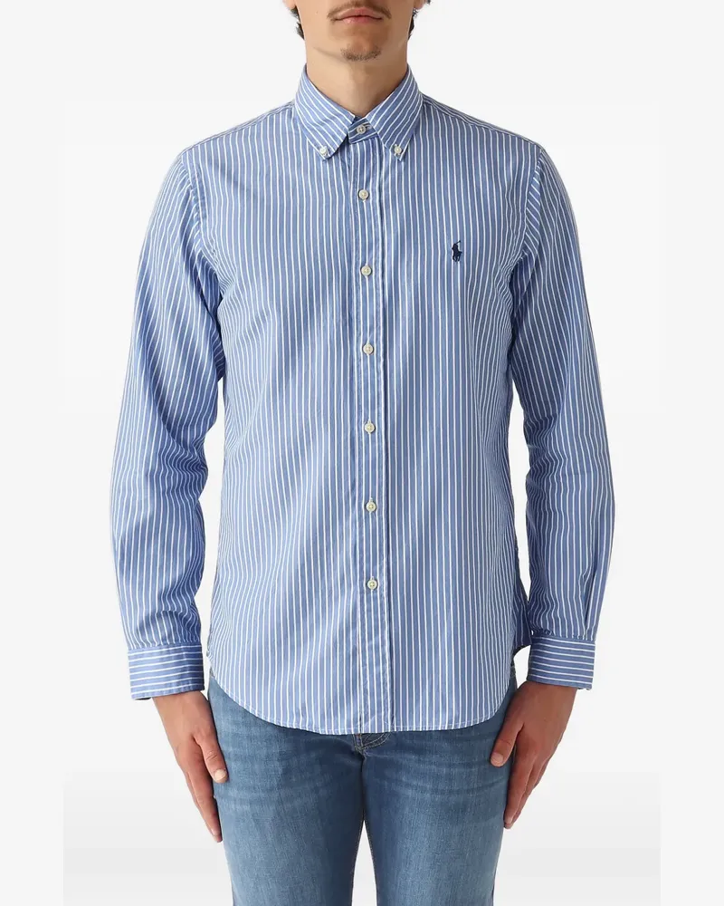 Ralph Lauren Klassisches Hemd mit Streifen - Blau Blau