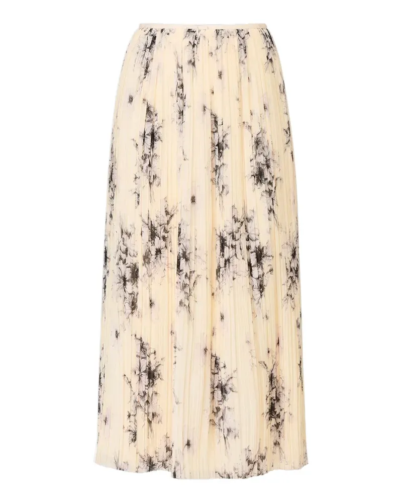 Cinq à Sept Delaine Midirock mit Blumenprint - Nude Nude