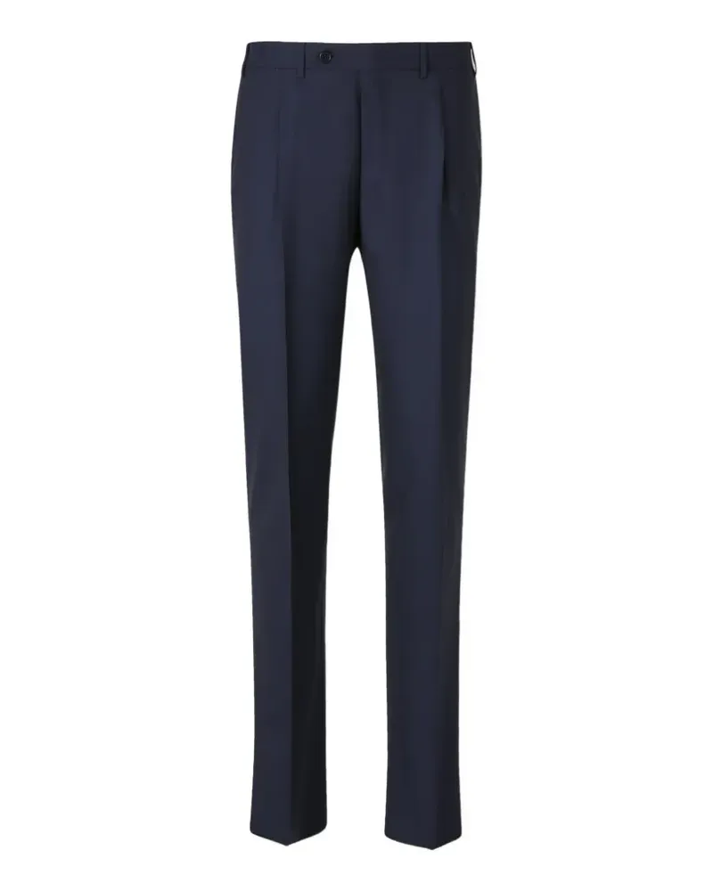 Canali pleated wool trousers - Blau Blau