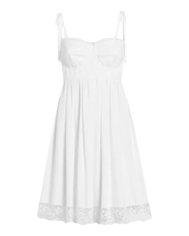 Dolce & Gabbana short poplin dress - Weiß Weiß