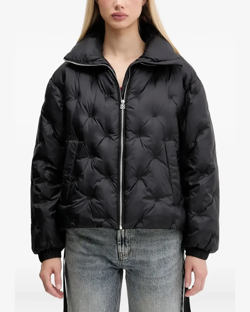 HUGO BOSS Gesteppte Jacke mit Stehkragen - Schwarz Schwarz