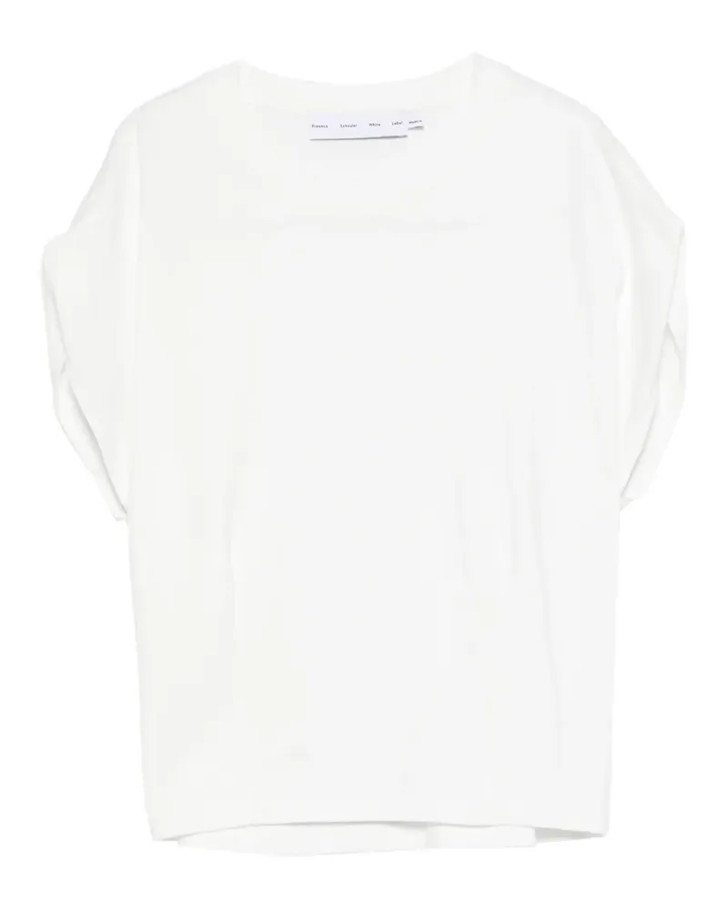 Proenza Schouler T-Shirt mit Umschlag - Weiß Weiß