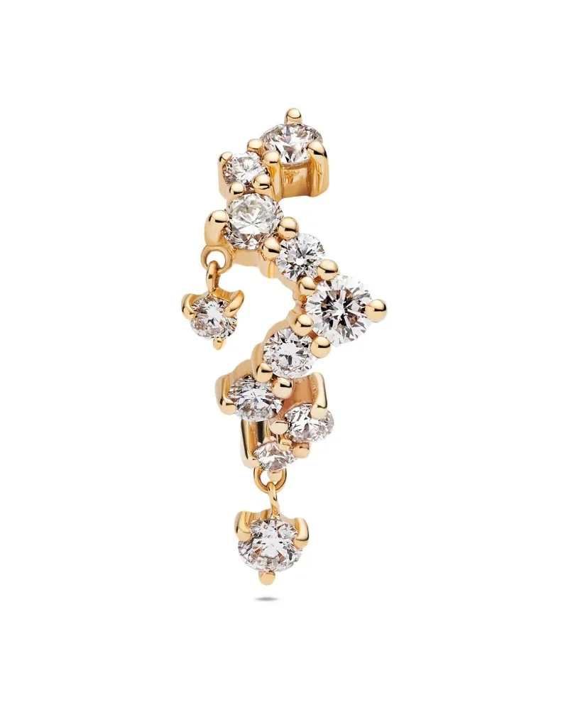 Maria Black 14kt recycelter Sky Gelbgoldohrring mit Diamanten Gold