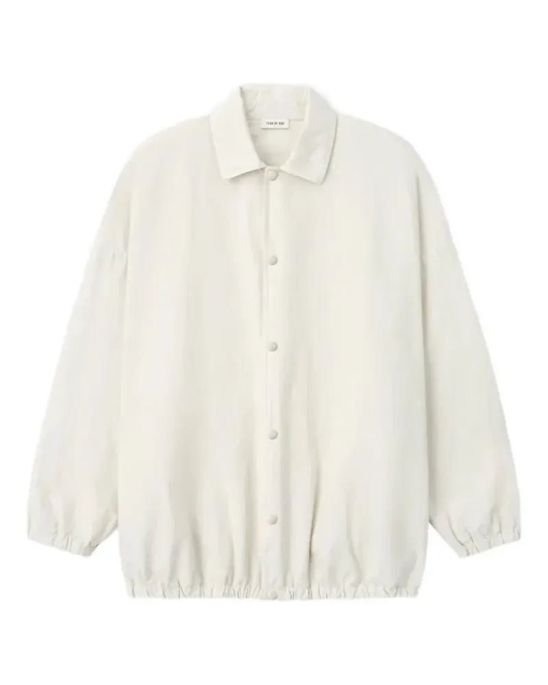 Fear of God garment-dyed cotton-poplin jacket - Weiß Weiß