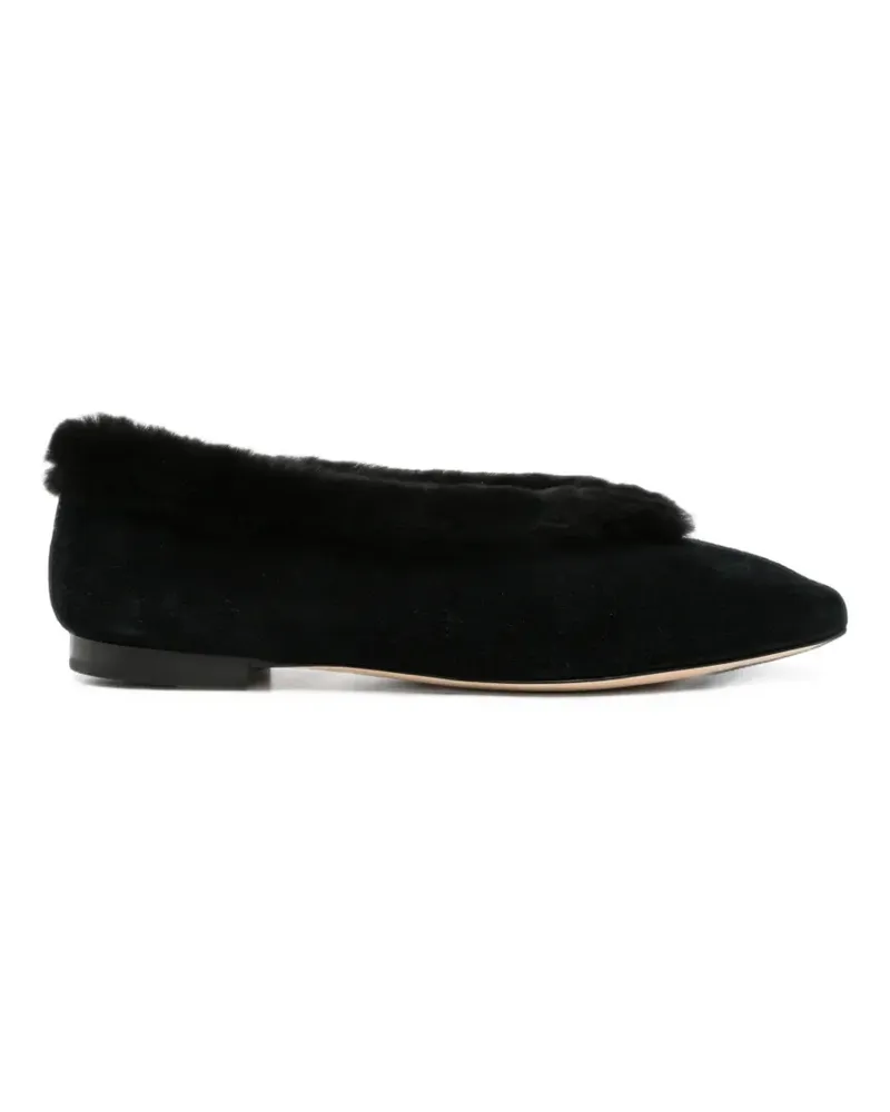 Jimmy Choo Margot Ballerinas aus Shearling - Schwarz Schwarz
